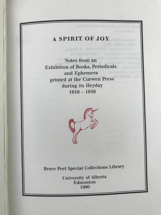 限量版！快乐的精神：1916-1956年柯文出版社鼎盛时期出版物展览注释 19幅插图 布脊精装16开 商品图3