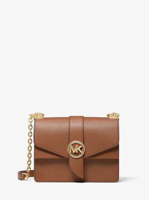 【精品】MICHAEL KORS Greenwich 小号皮质斜挎包 商品图0