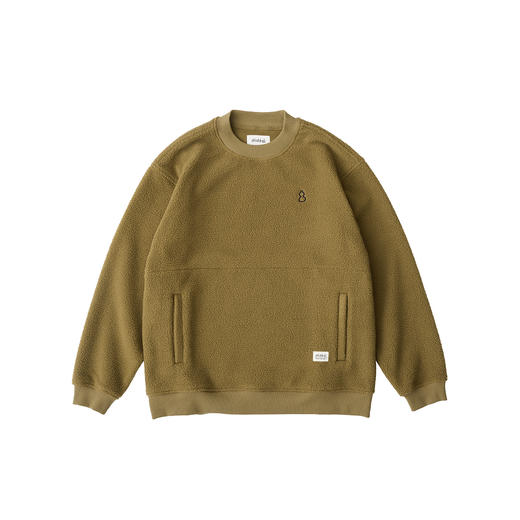 吃茶去chichaqu抓绒摇粒绒套头卫衣 商品图3