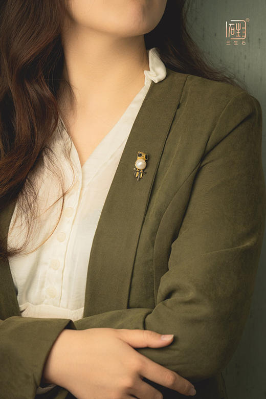 三生石 毛小励 呆萌多用胸针 商品图9