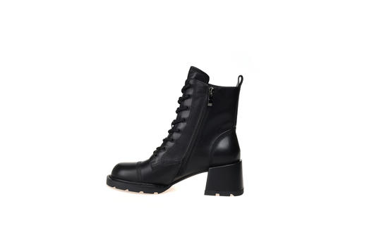 豪麟名鞋奥莱迪嘉女装胎牛皮革帅性马丁靴DJSTO22WN209黑色 原价2960元 商品图1