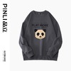 PINLI品立秋冬新款熊猫植绒套头卫衣男士印花圆领长袖上衣潮BG223209013 商品缩略图4