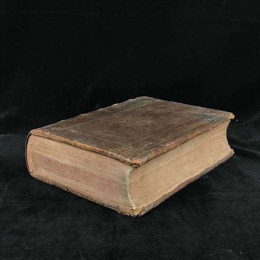 【意大利语】1562年 日内瓦圣典 几十幅插图全真皮精装16开 商品图1