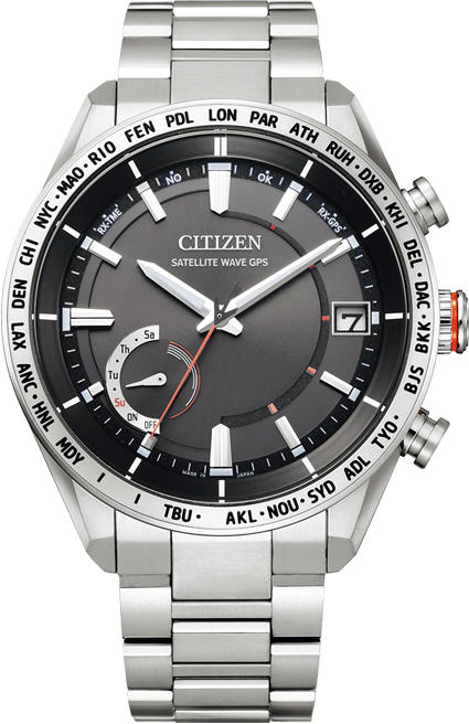 西铁城官方正品舒博钛卫星对时日期显示光动能防水男表CC3081-52E 商品图1