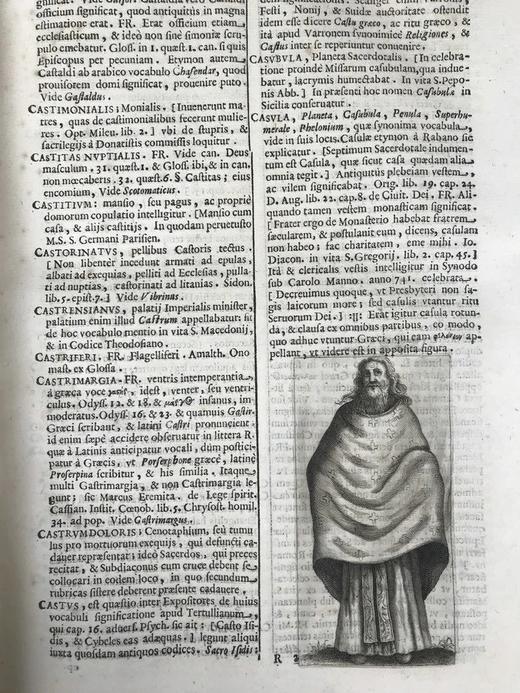 1677年 宗教辞典 数十幅原品铜版画插图 全真皮精装8开 商品图12