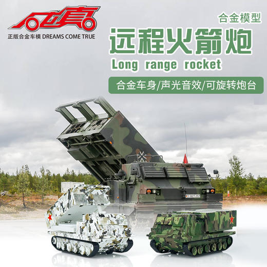 【合金战狼】成真远程火箭炮车 商品图0