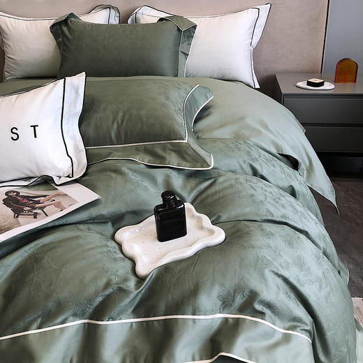 园园亲选南通家纺顶柔法式澳棉贡缎提花四件套！细腻丝滑高端耐磨紧实柔软120支棉 商品图7