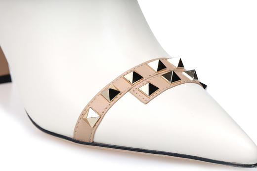 豪麟名鞋奥莱迪嘉女鞋短靴胎牛皮革DJKDA22WN012白色  原价2960元 商品图2