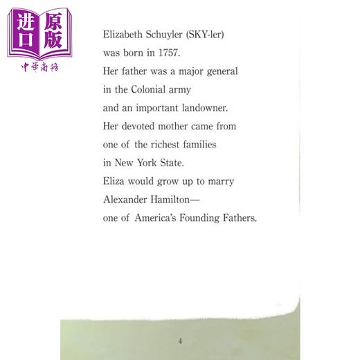 【中商原版】Step into Reading Step 3 Eliza Hamilton Founding Mother 兰登阅读进阶3伊丽莎汉密尔顿 英文原版 儿童绘本 商品图3