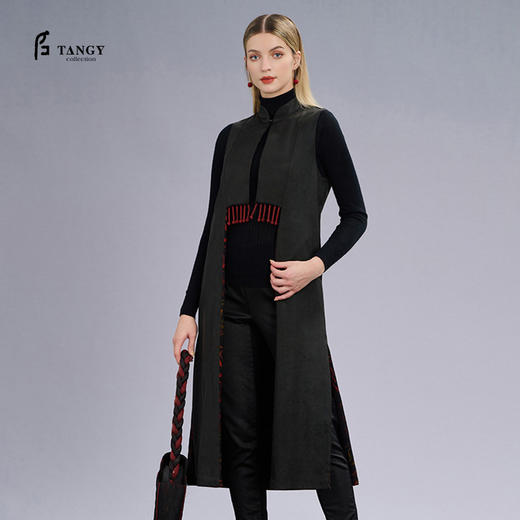 TANGY Collection/天意精品莨绸双面马夹 商品图0