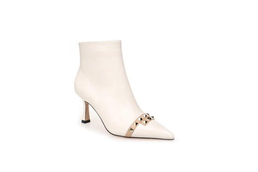 豪麟名鞋奥莱迪嘉女鞋短靴胎牛皮革DJKDA22WN012白色  原价2960元 商品图0