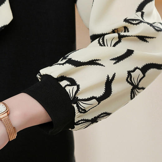 YJR-AA969 中年女装春秋长袖上衣时尚妈妈款打底衫洋气中老年女秋装气质小衫 商品图3