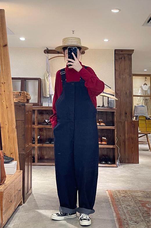 ORDINARY FITS 深蓝牛仔背带休闲裤 商品图1