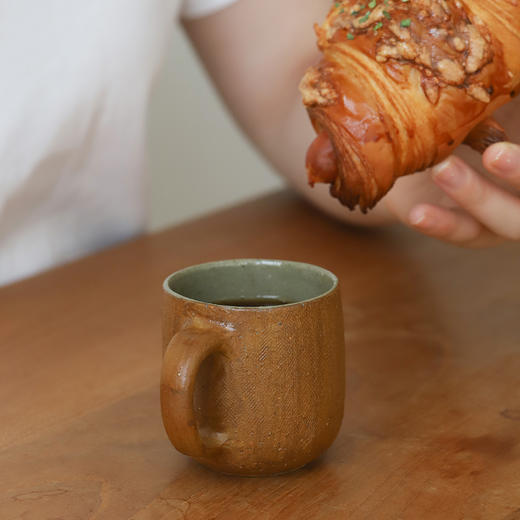 中国 胡文杰 咖啡杯马克杯 意式拿铁手冲咖啡 铁点丰富陶器 商品图2