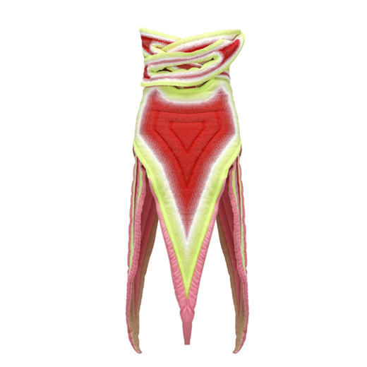 NAN KNITS渐变机甲膨体 抹胸连衣裙——AW22新品 商品图1