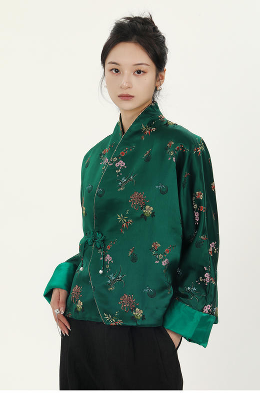 盛唐牡丹|真丝女外套.潮快闪[福利品] 商品图0