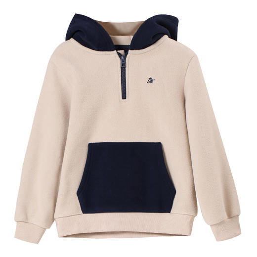 【男童连帽撞色卫衣】mettekids2022春秋新款童装上衣中大童洋气加绒儿童外套 商品图6