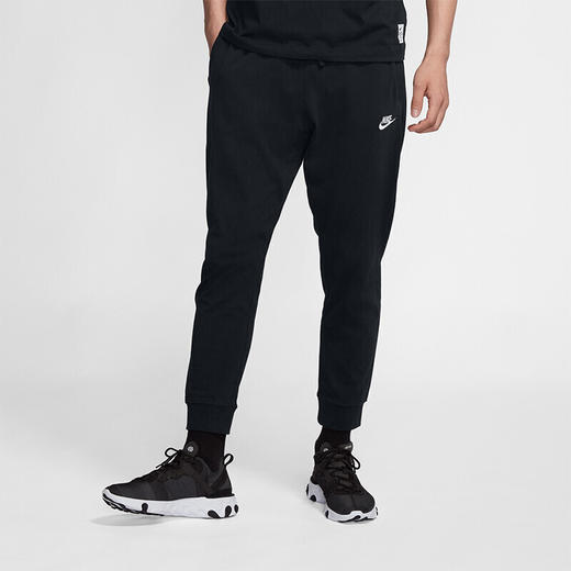 耐克（NIKE） 裤子男裤2022秋季新款休闲裤束脚健身裤跑步小脚长裤防风针织篮球卫裤薄款透气运动裤 BV2763-010/纯棉针织小脚裤 商品图0