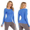【LUL买一赠一】1.0女士长袖运动瑜伽 T 恤速干圆领瑜伽跑步健身上衣吸汗紧身衣 商品缩略图2