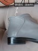 秋冬敲显瘦好穿/线下篙端品质时髦英伦短皮靴！中帮眞皮头层牛皮短筒靴 鞋楦敲秀气 显脚瘦！遮脚踝 3cm增高行走无压力 大象灰/气质棕两色 百搭日常优雅通勤，可搭配秋冬裙裤类所you穿搭！ 商品缩略图7