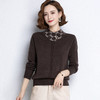 SC15-9982 翻领早秋针织衫新款薄上衣2022女士毛衣娃娃领女士打底衫秋冬毛衣 商品缩略图2