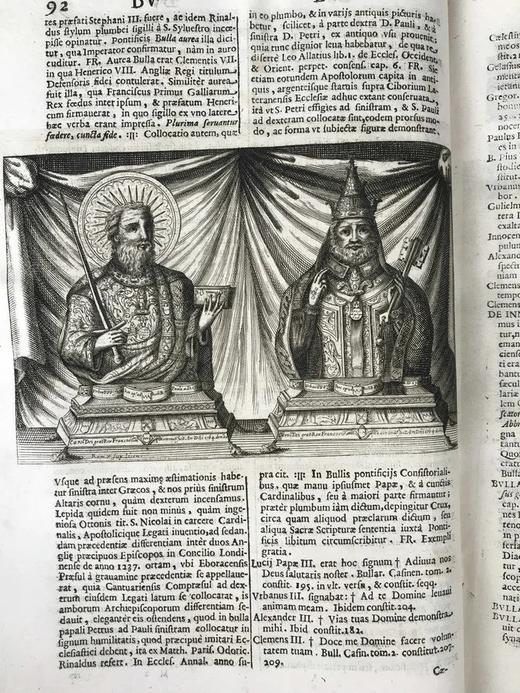 1677年 宗教辞典 数十幅原品铜版画插图 全真皮精装8开 商品图7