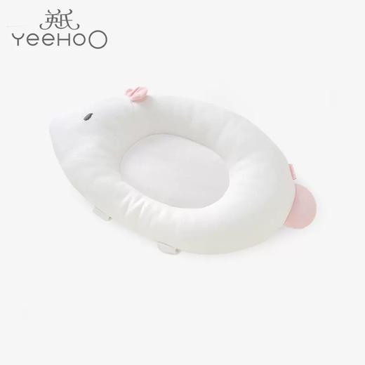 英氏专柜款婴儿宝宝白自然定型枕0-12月卡通鱼造型 YEZEJ00001A01 商品图0