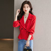 新款收腰显瘦气质小香风西装领短款小个子外套CC-22-3601 商品缩略图2