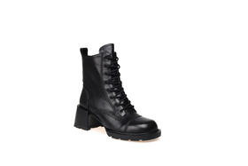 豪麟名鞋奥莱迪嘉女装胎牛皮革帅性马丁靴DJSTO22WN209黑色 原价2960元