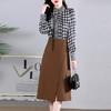 秋季新款，格纹收腰名媛气质女神范洋气套装HR-WS2612-29 商品缩略图2