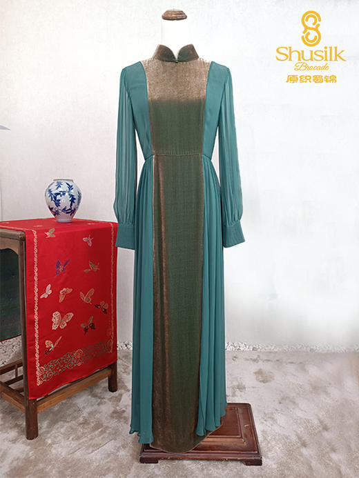 S20WD2-2改良丝绒连衣纱裙 商品图0