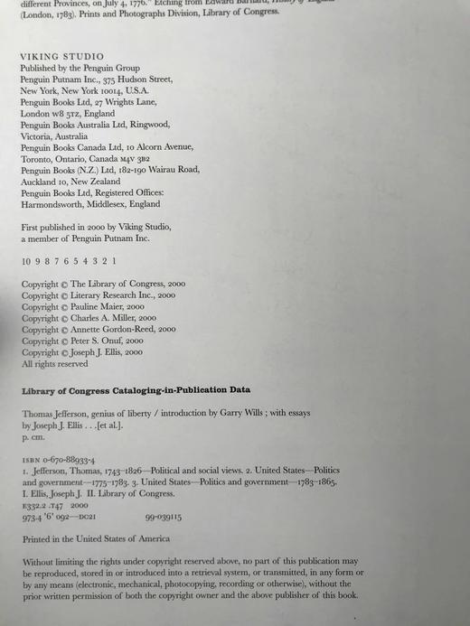 托马斯·杰斐逊：自由的天才 150幅插图 精装16开 商品图4
