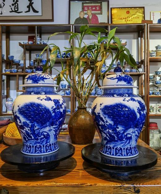 柴窑青花将军罐 商品图0