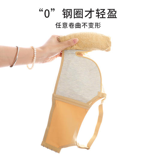 熳洁儿 小胸显大聚拢内衣云感棉不空杯收副乳防下垂蕾丝21761513 商品图3