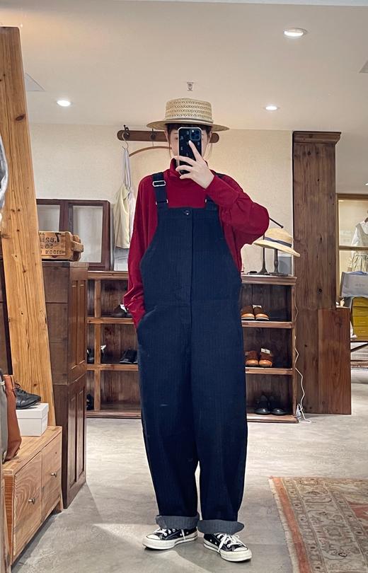 ORDINARY FITS 深蓝牛仔背带休闲裤 商品图2