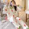 黛唯梵珊瑚绒睡衣女冬季加厚加绒可爱套装法兰绒公主风女士家居服秋冬天 商品缩略图1