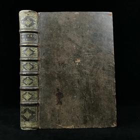 1677年 宗教辞典 数十幅原品铜版画插图 全真皮精装8开