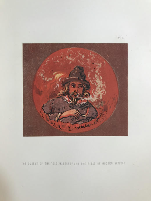 1867年 巴德根《火焰中的脸》 35幅彩色蚀刻版画插图 漆布精装大16开 商品图13