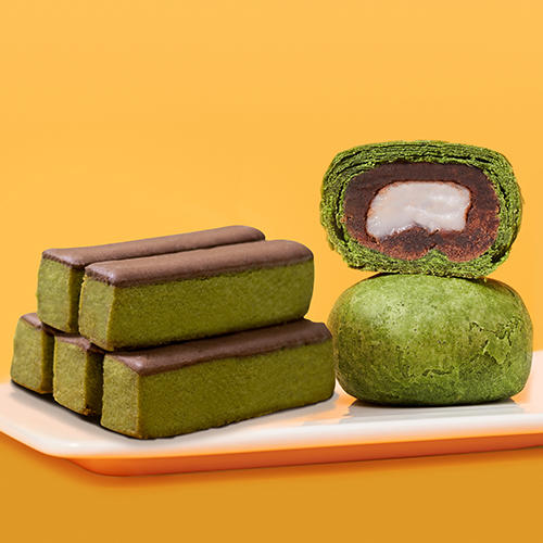 【周末限时团购】青团子2枚+抹茶奶酥2条（红盒特组品） 商品图0