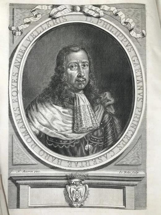 1677年 宗教辞典 数十幅原品铜版画插图 全真皮精装8开 商品图5