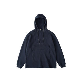 吃茶去chichaqu带帽廓形重磅华夫格卫衣