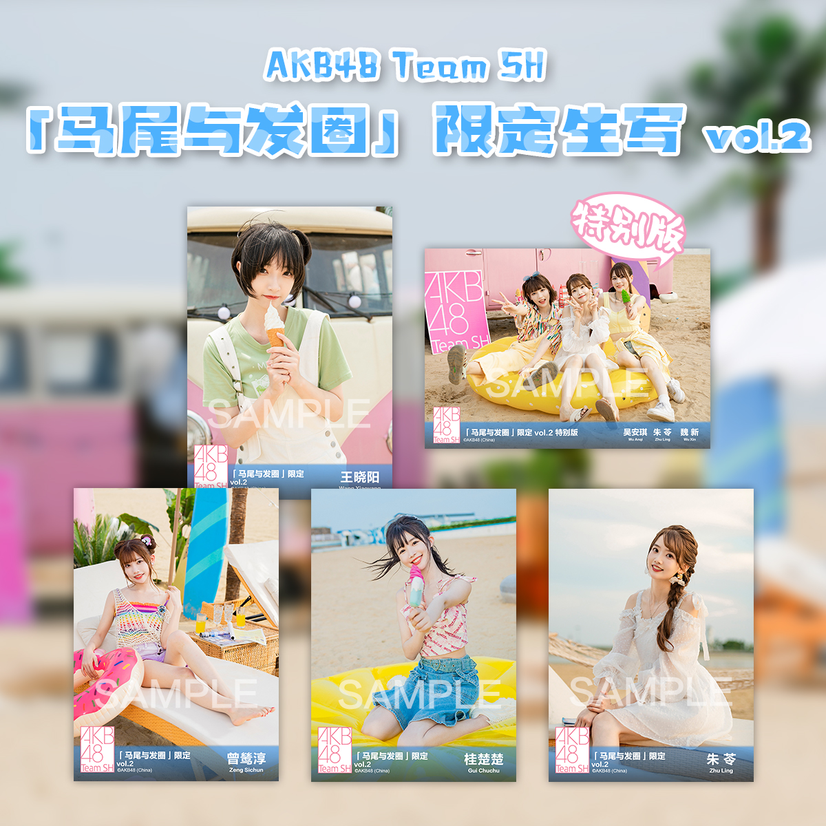 AKB48 Team SH《马尾与发圈》限定生写vol.2