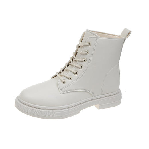 黛唯梵厚底马丁靴女2021年新款秋季薄款骑士靴中筒靴瘦瘦短靴子 商品图4