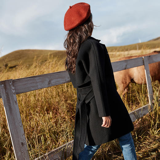 xbb093女童羊毛呢子外套秋冬新款女孩中大童两件套呢子大衣韩版 商品图3