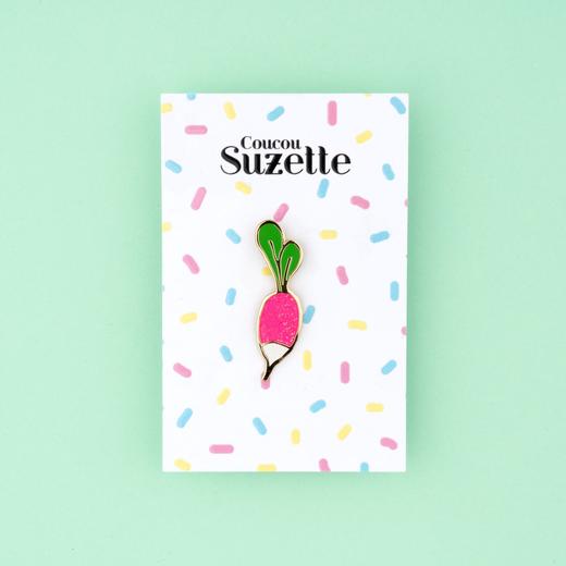 北京仓｜Coucou Suzette-Veggie Kitsch-水萝卜 胸针［法国设计师］ 商品图3