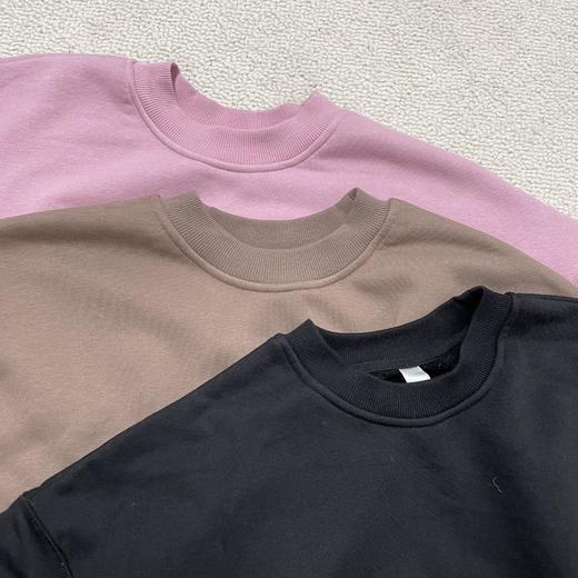 圆领套头卫衣/加绒宽松运动裤卫裤 商品图7