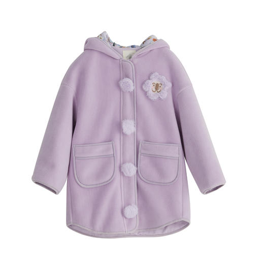 谜底童装22冬季新款摇粒外套H型加厚双面摇粒绒长外套B1DKW0629 商品图4