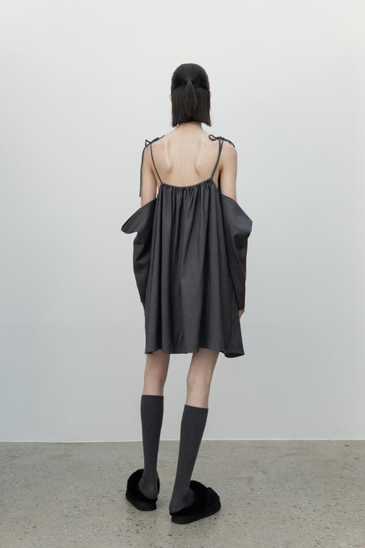 Wool,Slip Dress/gray 商品图2