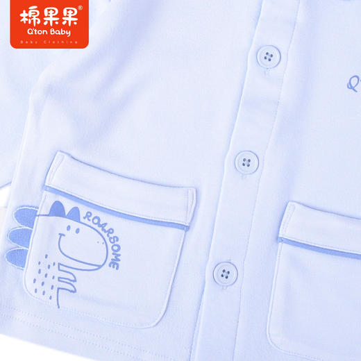 商场同款棉果果冬季新科技面料男童家居服2件套舒适柔软自发热植物抗菌暖姜绒对开套装M411304422665 商品图5