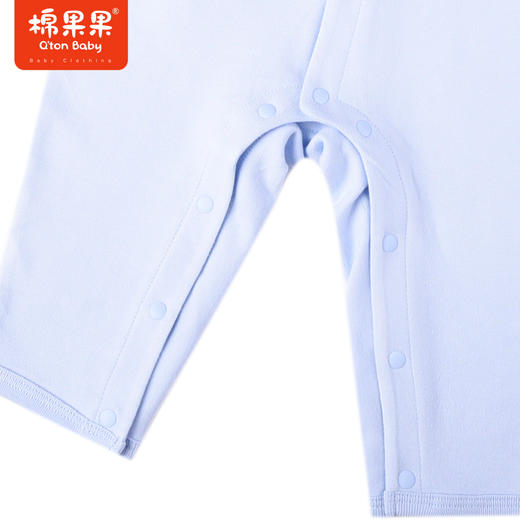 商场同款棉果果冬季科技面料男童家居外穿爬服舒适柔软自发热植物抗菌暖姜绒对开连体衣M411722422670 商品图2